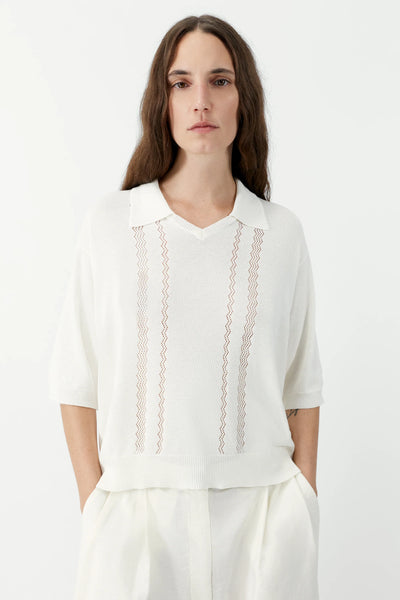 Cordera Witte Lace Polo
