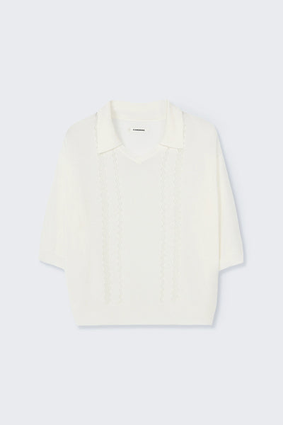 Cordera Witte Lace Polo