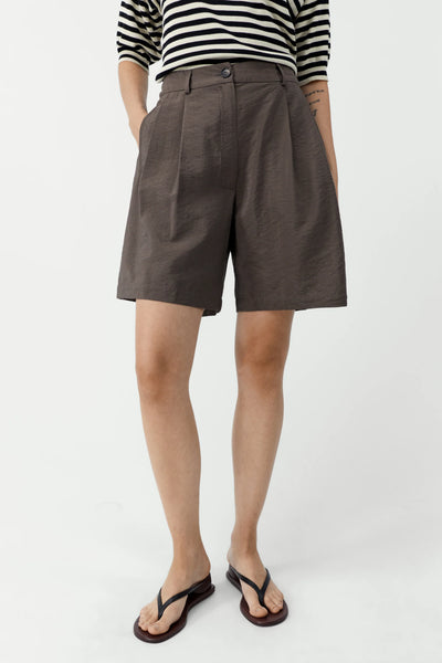 Cordera Taupe Silk Bermuda
