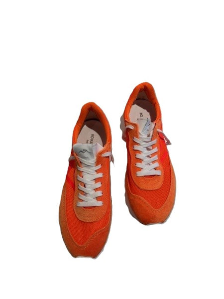 No Map Society Veloce Fluo Lage Sneakers Oranje