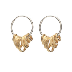 silver/gold earrings