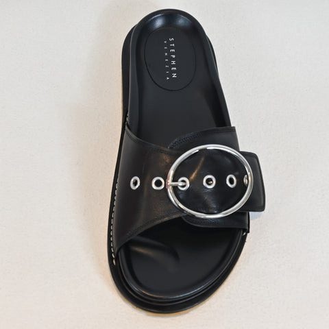 Sandaal zwart met gesp ST056