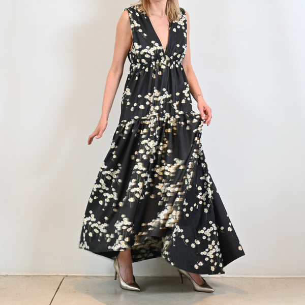 Milly Floral-print Taffeta Dress